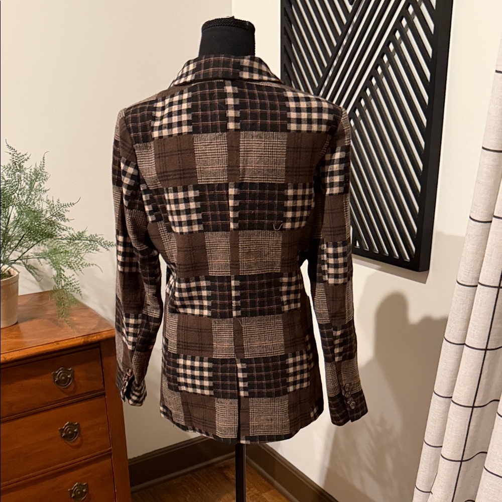 White Birch black label Checkered patchwork Blaze… - image 5